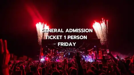 ONE DAY PASS TICKET 1 PERSON - FRIDAY WEEK 1