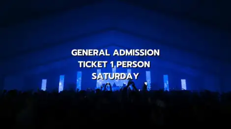 ONE DAY PASS TICKET 1 PERSON - SATURDAY WEEK 1